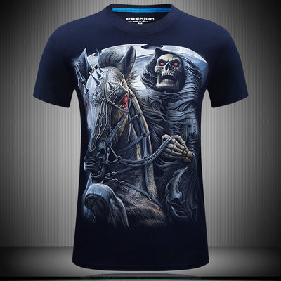Playera 3D Cuello Redondo Suelta Manga Corta para Hombre - Image 4