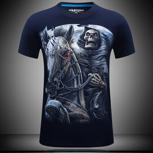 Playera 3D Cuello Redondo Suelta Manga Corta para Hombre - Image 4