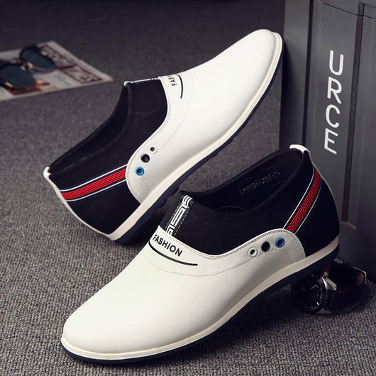 Zapatos Casuales Coreanos con Alzas Invisibles y Diseño Calado para Hombre