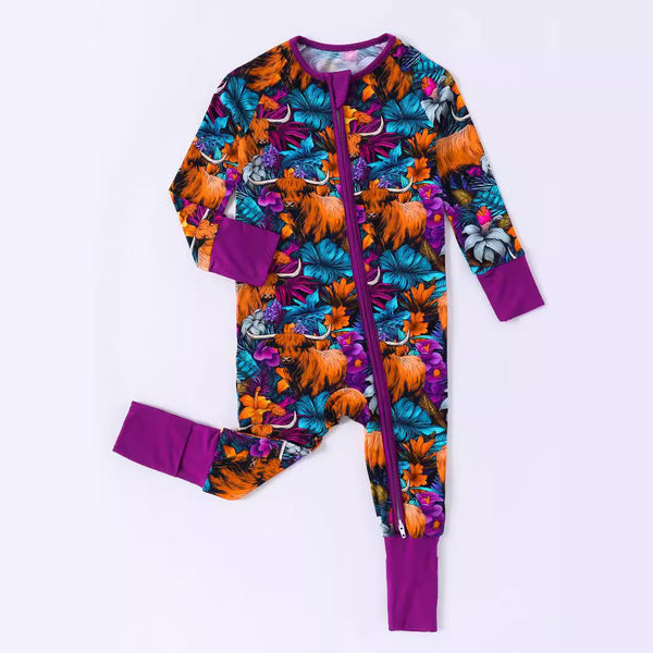 Pijama Enterizo para Bebé con Cierre Doble y Botines Integrados