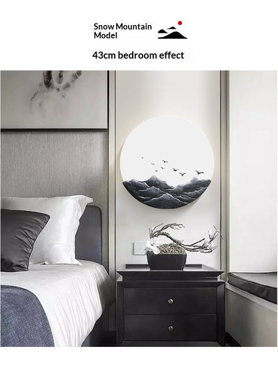 Lámpara de Pared LED Zen Estilo Asiático para Sala y Dormitorio - Image 11