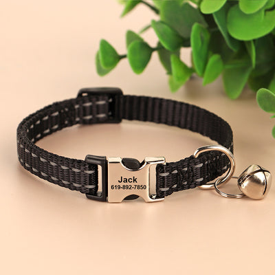 Collar Reflectante Antideslizante para Gatos con Grabado Personalizado - Image 23