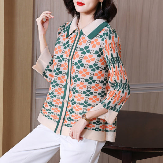 Cardigan Estampado Diseño Moderno - Chaqueta Versátil