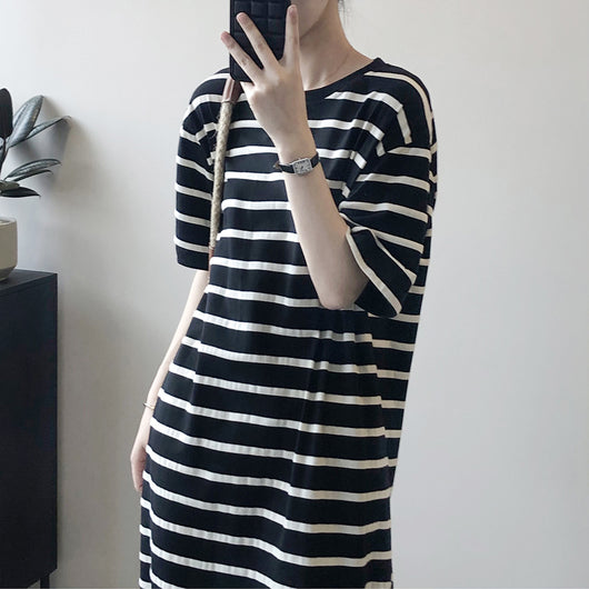 Vestido Camiseta Holgado Casual Largo Midi - Image 4