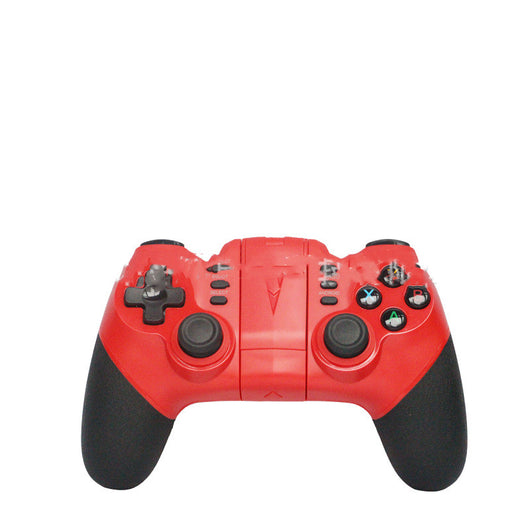 White and black mobile game controller with a central phone mount, D-pad, dual joysticks, and action buttons. - Image 13
