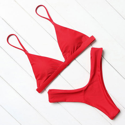 Bikini Push Up Rojo - Traje de Baño Realzador para Mujer - Image 26
