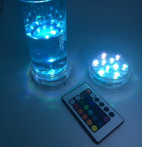 Lámpara LED Sumergible Redonda - Vela Electrónica Decorativa Impermeable