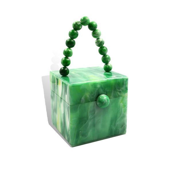 Bolsa Cuadrada Pequeña con Acabado Perlado Acrílico - Image 10