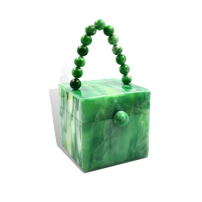 Bolsa Cuadrada Pequeña con Acabado Perlado Acrílico - Image 10