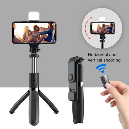 Palo Selfie Bluetooth con Trípode y Control Remoto Compatible con Apple