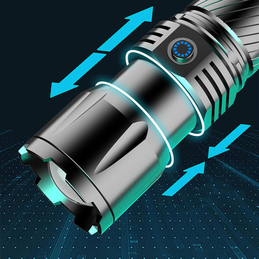 Linterna LED Táctica Recargable de Aluminio con Haz Ultrapoderoso - Image 6