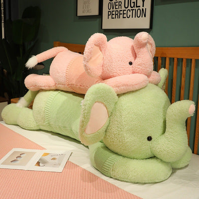 Almohada Decorativa Elefante Gigante de Peluche Suave - Image 4