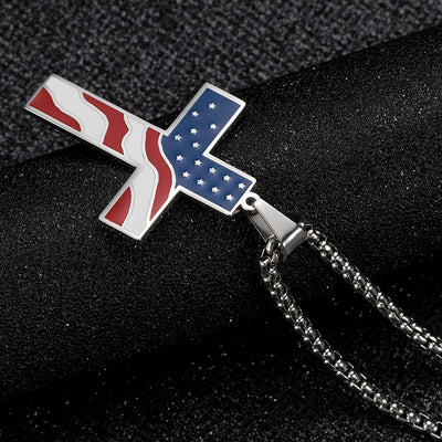 Collar Patriótico con Cruz y Bandera - Image 5