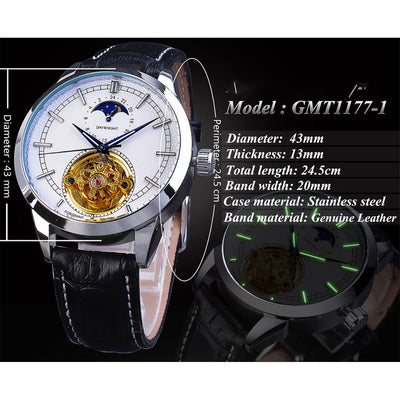 Reloj Mecánico Hueco para Hombre - Diseño Casual Elegante - Image 5