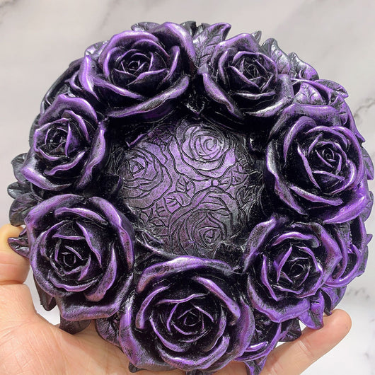 Soporte para Bola de Cristal Rosa en Resina - Decoración de Escritorio - Image 3
