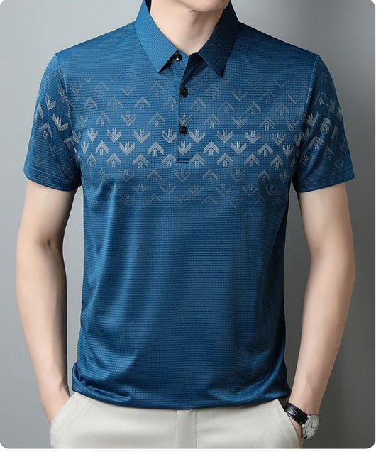 Polo Ejecutivo Ice Silk Manga Corta para Hombre - Secado Rápido y Estilo Business Casual - Image 21