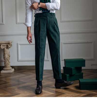 Pantalones de Pana Rectos Cintura Alta para Hombre - Image 14