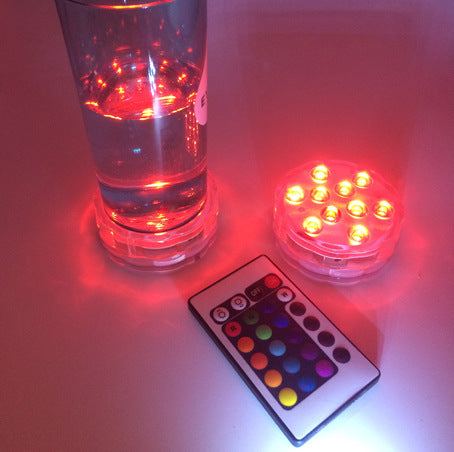 Lámpara LED Sumergible Redonda - Vela Electrónica Decorativa Impermeable