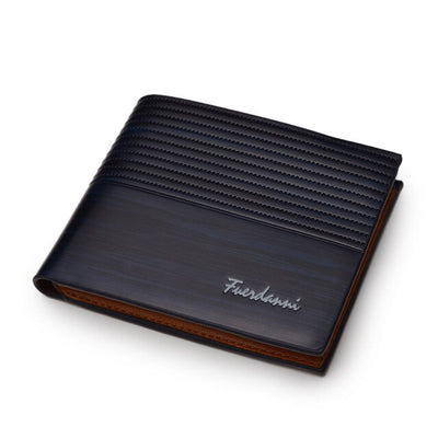 Billetera Delgada Horizontal para Hombre con Diseño en Relieve - Image 13