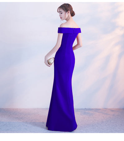 Vestido de Fiesta Elegante con Hombros Descubiertos y Falda Sirena - Image 17