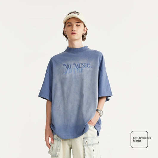 Playera Estampada 3D con Tinte Degradado para Hombre - Primavera y Verano - Image 4