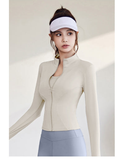Chaqueta Deportiva Mujer Manga Larga Ajustada para Running, Fitness y Yoga - Image 45