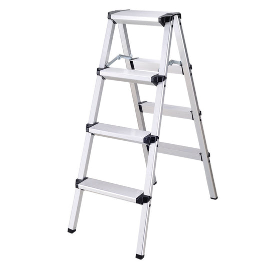 Escalera Taburete Plegable de Aluminio Doble Cara