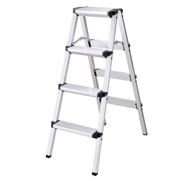 Escalera Taburete Plegable de Aluminio Doble Cara