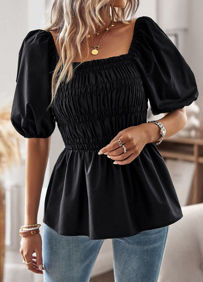 Blusa Cuello Cuadrado Efecto Reductor de Cintura - Image 12