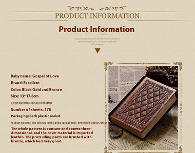 Libreta de Cuero Sintético Grabado en Relieve - Grosor Premium - Image 7