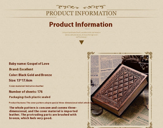 Libreta de Cuero Sintético Grabado en Relieve - Grosor Premium - Image 7