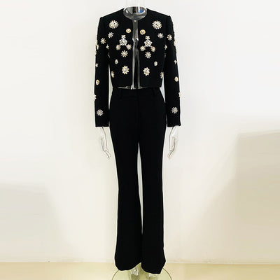 Conjunto Retro Chaqueta y Pantalón Acampanado - Image 10