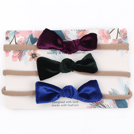 Diadema Elástica sin Costuras con Moño Grande para Bebé - Image 16