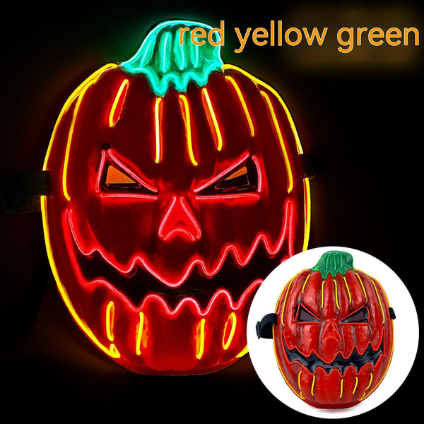 Calabaza Luminosa LED para Fiestas de Halloween - Cabeza de Terror Brillante - Image 3