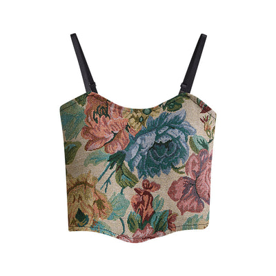 Bolso Sling Floral Vintage con Pliegues Elegantes - Image 4