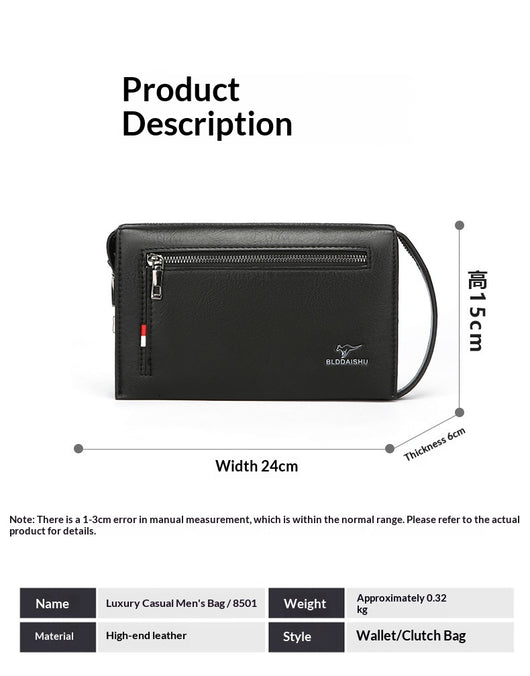Billetera Masculina de Diseño Clutch con Cierre de Combinación - Image 21