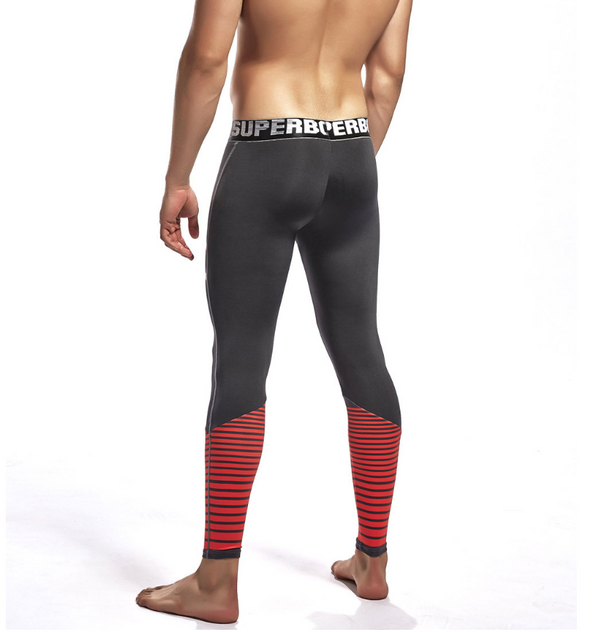 Pantalones Deportivos Térmicos Ajustados para Hombre - Leggings de Nylon para Otoño e Invierno