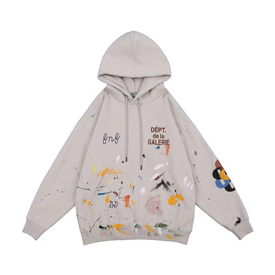 Sudadera Hip Hop Distressed Vintage con Splash de Graffiti Unisex - Image 8
