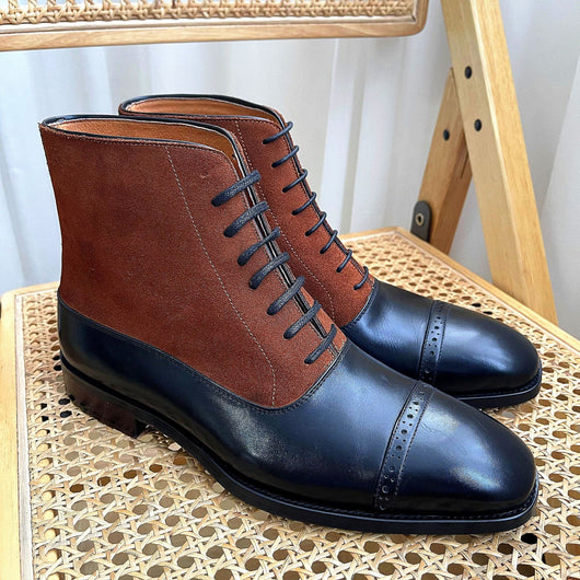 Zapatos de Cuero Premium con Diseño Triarticulado y Bloques de Color para Hombre - Image 6