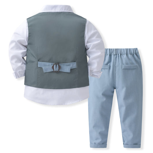 Conjunto Chaleco Caballero Elegante con Cuello para Fiestas Infantiles - Image 8