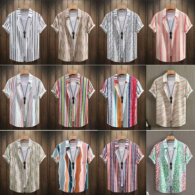 Camisa Manga Corta con Estampado Digital para Hombre - Image 21