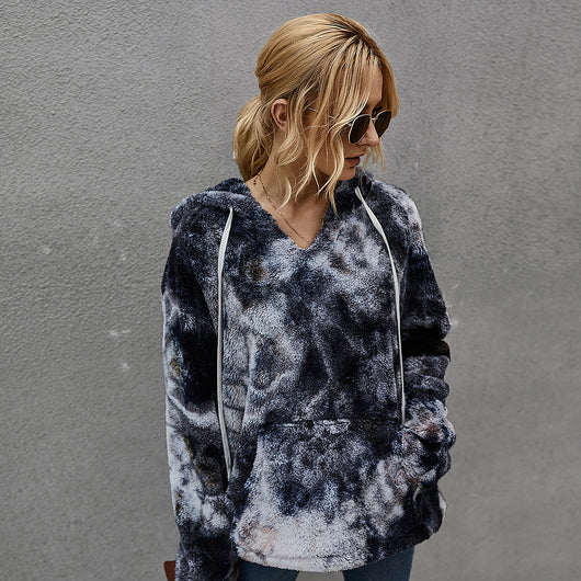 Suéter Hoodie Tie-Dye Grueso para Mujer - Colección Invierno - Image 15