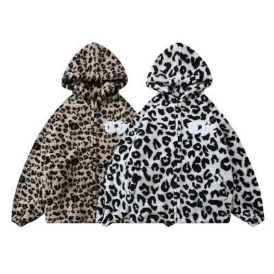 Abrigo de Algodón Estampado Leopardo Tide para Hombre