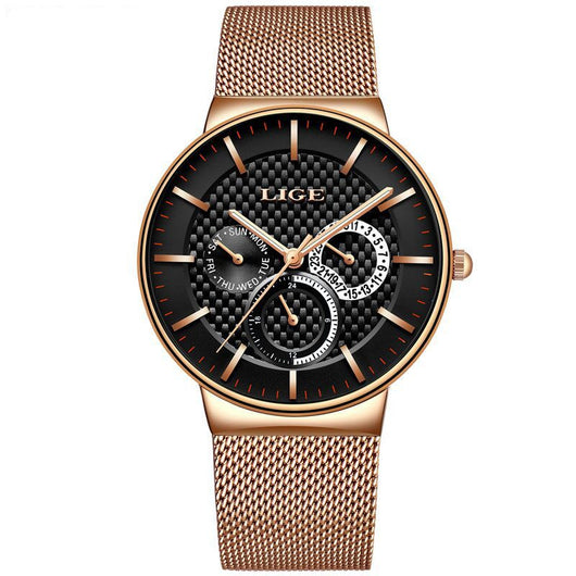Reloj de Moda Impermeable Ultra Delgado con Malla de 6 Pines - Image 7