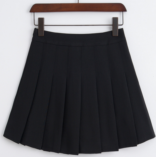 Falda Plisada Blanca de Cintura Alta Estilo Colegiala Japonesa - Image 15