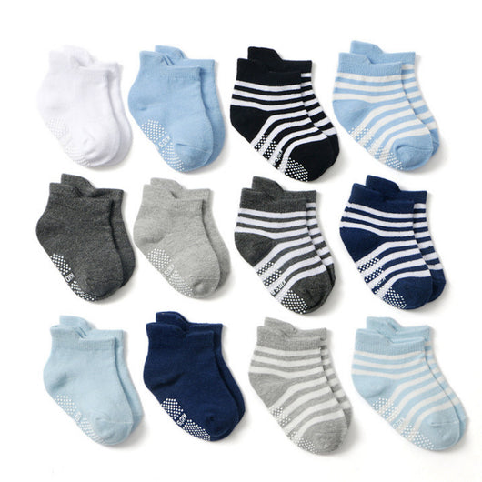 Calcetines Antideslizantes de Algodón con Lunares para Niños - Image 34