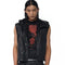 Men's Slim Fit PU Leather Vest with Five-Pointed Star - Summer Style