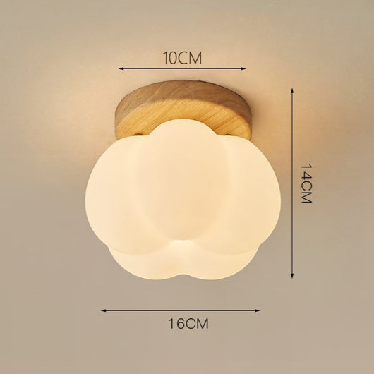 Lámpara de Techo Nogal Crema Minimalista Diseño Creativo - Image 8