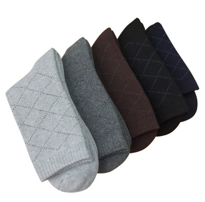 Pack 5 Pares Calcetines Térmicos Hombre Invierno Algodón Grueso Negocios - Image 5