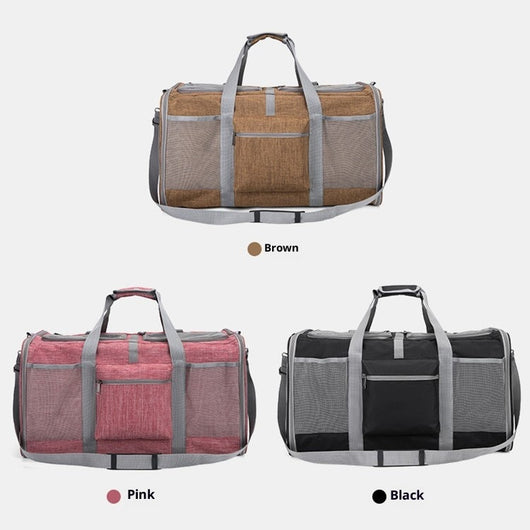 Bolsa de Transporte Plegable para Mascotas con Ruedas y Correa - Image 5